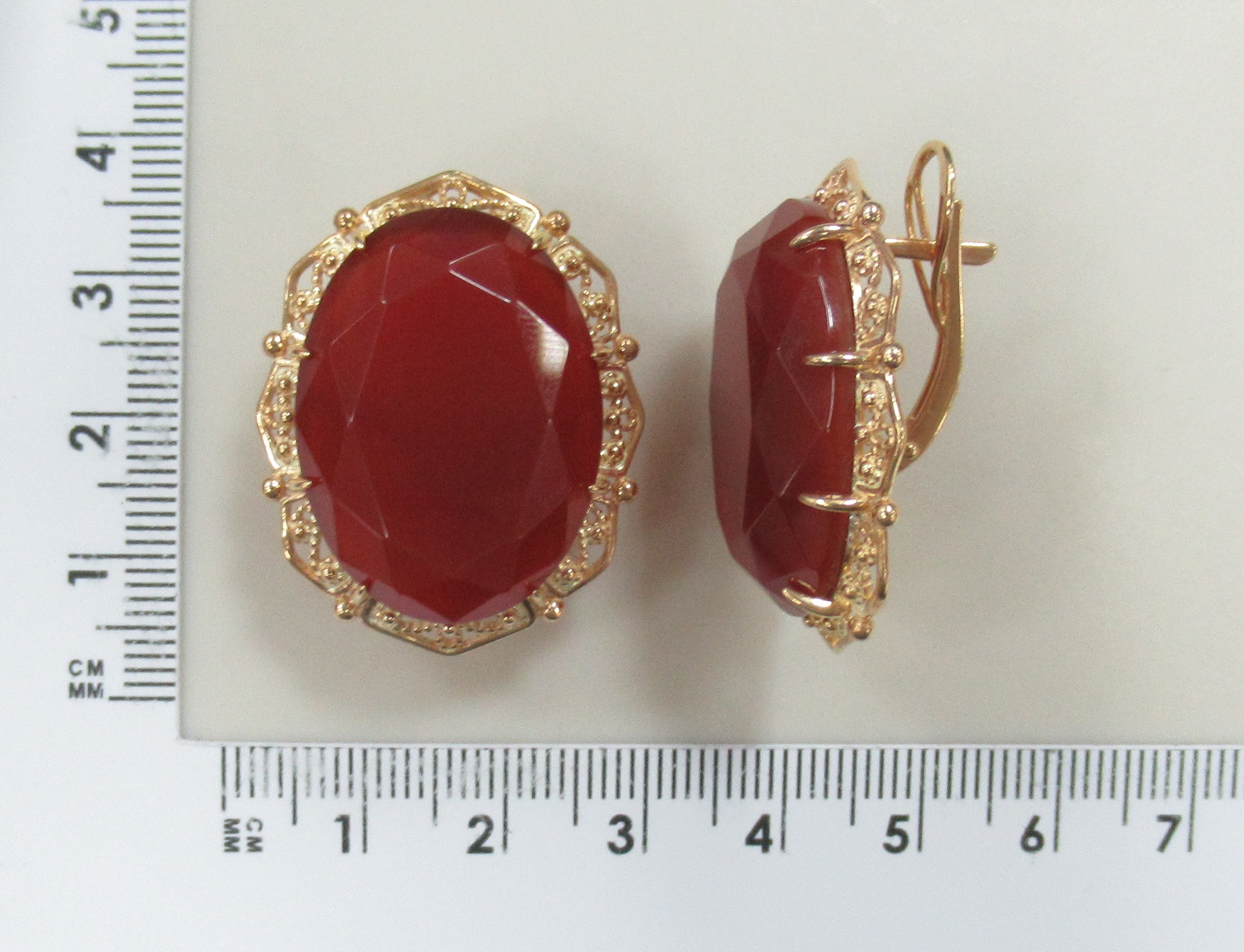 Серебряные серьги с агатами